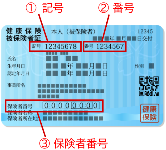 健康保険証サンプル
